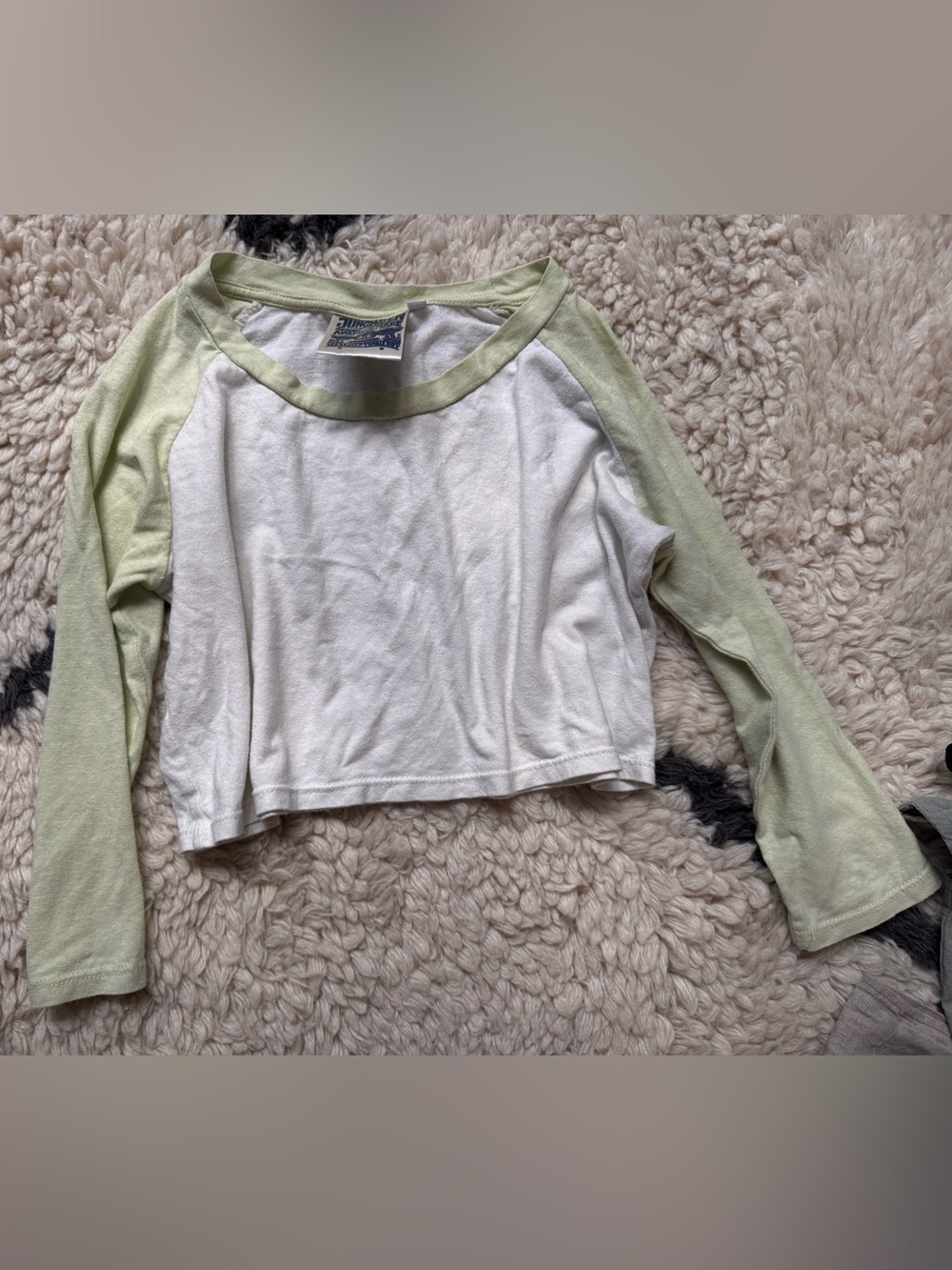 Hemp/ organic cotton blend Crop Skater shirt natural fabric